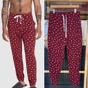 Saxx Sleep Pant Viewfinder Merino Wool Pajama PJ Hotdog Hot Diggity - Sz M 💛🎀